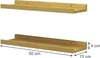 Wandregal Linus Naturholz 50 x 4 cm 2er Set Vicco Bild 3