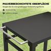 Outsunny Servierwagen 2-Etagen Grilltisch mit Metalloberfläche, (Set, 1 St, 1), Mit Haken, Rollen, Flaschenöffner Bild 3