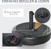 Outsunny Sonnenschirmständer bis 40 kg befüllbar Rund Schirmständer Schirmhalter, Schirmgewicht, Ständer für Sonnenschirm 38/48mm Rohrdurchmesser, für Balkon, Terasse, Garten, Schwarz Bild 4