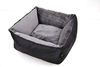Lebon Katzen- und Hundebett Amelie L 50 x B 50 x H 24 cm schwarz/grau Bild 4