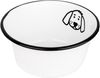 Laursen Fressnapf Hund, Emaille schwarz / weiß, Ø x H: 17x8 cm Bild 4