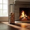 Hohes Kaminholzregal aus Metall 10048597 Bild 3