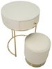 Dmora Nachttisch Tocantins 52 x 52 x 70h cm Weiß 1 Fach, 1 Schublade Bild 4