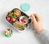 LEKKABOX Campinglöffel Mini Edelstahl Göffel, 10cm - Gabel Löffel Spork klein Kinder Brotdose, Extra klein, nur 10 cm lang – passt in jede Brotdose Bild 3