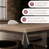 DecoHomeTextil Heimtextilmanufaktur Tischdecke Transparente Folie Schutzfolie abwaschbar 0,3 mm Eckig Bild 2