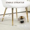 HOMCOM Relaxsessel Ohrensessel mit Hocker (Loungesessel, 2-St, Sessel), für Wohnzimmer, Schlafzimmer, Weiß Bild 5