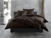 Bettwaesche-mit-Stil Mako-Satin / Baumwollsatin Bettwäsche uni / einfarbig Espresso Braun Kissenbezug 50x70 cm Bild 2
