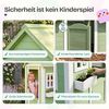 Kinderspielhaus Kuoldsvin Tannenholz 144x102x90 cm Grün/Weiß [en. casa] Bild 3