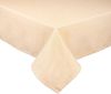 Excelsa Pastel Color Tischdecke, rechteckig, Violett, 140x240 cm, Baumwolle, Polyester (Beige, 140x180 cm) Bild 1