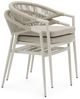 IDIMEX Gartenstuhl SELI (6 St), Moderne Terrassenstühle wetterfest stapelbar mit Rope-Detail cremeweiß Bild 5