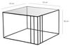 Dmora Couchtisch Doradus 55 x 55 x 36h cm Schwarz Quadratisch Bild 2