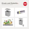 Hailo Einbaumülleimer Hailo Inneneimer 1093479 hellgrau 18 Liter 320 x 226 x 295 mm 2 Henkel Bild 5