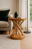 FaHome Beistelltisch Holzhocker Couchtisch – Handgefertigt – aus Suar- und Teakholz Bild 2