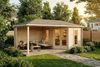 Alpholz 5-Eck Gartenhaus Liwa Gartenhaus aus Holz Holzhaus mit 40 mm Wandstärke inklusive Terrasse Blockbohlenhaus mit Montagematerial Bild 2