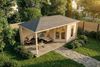 Alpholz 5-Eck Gartenhaus Liwa Gartenhaus aus Holz Holzhaus mit 40 mm Wandstärke inklusive Terrasse Blockbohlenhaus mit Montagematerial Bild 4