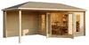 Alpholz 5-Eck Gartenhaus Liwa Gartenhaus aus Holz Holzhaus mit 40 mm Wandstärke inklusive Terrasse Blockbohlenhaus mit Montagematerial Bild 5