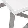 DRW Beistelltisch aus MDF und Metall in Weiß und Grau 50 x 50 x 43 cm Bild 3