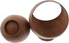 2x Pflanzer "Kugel" aus Metall in Rost Optik, Pflanzschale, Blumentopf, Pflanzgefäß, Gartendeko für Draußen Bild 3