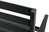 DEGAMO Gartenbank ATLANTA, 2-sitzer 123cm, Aluminium rostfrei in schwarz, modern Bild 5