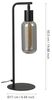 EGLO Tischlampe Maione, Nachttischlampe mit Rauchglas Lampenschirm, Tischleuchte aus Metall in Schwarz und Glas bedampft in Bild 4