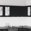 vidaXL Hängeschrank 2 Regalböden Küche Schrank Einbauküche Küchenzeile Küchenmöbel Oberschrank Küchenschrank Schwarz 60 x 31 x 60 cm Holzwerkstoff Bild 2