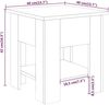 vidaXL Couchtisch Betongrau 40x40x42 cm Holzwerkstoff 810275 Bild 3
