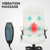 Vinsetto Schreibtischstuhl Bürostuhl mit Vibrationsmassage, Heiz-, Liegefunktion (Massagesessel, 1 St), für Wohnbereich, Weiß Bild 4
