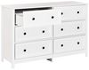 Kommode mit 6 Schubladen HAZELVALE 80 cm Weiß Bild 4