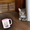 speecheese Tasse Katzentasse Kaffeebecher in rosa Bild 3