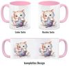 speecheese Tasse Katzentasse Kaffeebecher in rosa Bild 4