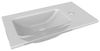 FACKELMANN SBC LUNA Gäste WC Waschtisch Set 45 cm breit, Anthrazit, Waschbecken Glas Weiß, Türanschlag links Bild 4