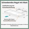 Velano - Bücherregal Wand - 3er-Set Wandregal 79.5x23.5 cm - Regal Wand - Schweberegal - Hängeregal - Regalbrett - Wenge - Küchenregal - Bücherregal Kinder - Deko Wohnzimmer Bild 3