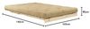 Schlafsofa ROOTS 140 cm von KARUP Polster WHEATBEIGE Klappgestell Kiefer Bild 2