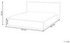 Wasserbett Kunstleinen LESTRE 180 x 200 cm Taupe Bild 3