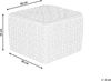 Pouf NALLI Taupe 50 cm 50 cm Bild 3