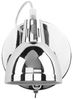 'Harrington' Wandleuchte Silber Metall mit Ziehharmonika Arm verstellbarer Schirm Glockenförmig Industrie Look Bild 4