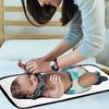Baby Wickelunterlage – Faltbare Baby Wickelunterlage | Wasserdichte Reise Wickelunterlage für Neugeborene, erweiterte gepolsterte Wickelunterlage Babyparty Geschenke Bild 2