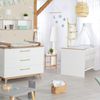 roba Kinderzimmerset 'Finn' 3-teilig - Bett 70 x 140 - Kleiderschrank 3-türig - Weiß / Goldeiche Bild 3