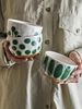 CREATIVE COLLECTION Linora Schale Grün Steingut Bild 2