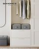 SONGMICS Kleiderschrank-Organizer 2er Set, Aufbewahrungsbox 6 Fächer, Schubladen-Ordnungssystem, Ordnungsboxen faltbar, 42 x 30 x 17 cm, für Hosen, Kleidung, Taubengrau RUSDE009G02 Bild 2