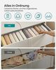 SONGMICS Kleiderschrank-Organizer 2er Set, Aufbewahrungsbox 6 Fächer, Schubladen-Ordnungssystem, Ordnungsboxen faltbar, 42 x 30 x 17 cm, für Hosen, Kleidung, Taubengrau RUSDE009G02 Bild 3