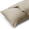 DecoKing 2 Kissenbezüge 50x50 cm Jersey Baumwolle Reißverschluss Cappuccino Amber Bild 3
