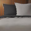 Fleuresse Black Premium Interlock Jersey Uni- Wendebettwäsche grau-dunkelgrau Bild 3