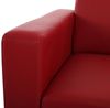 Modular 2er Sofa Couch Lyon Loungesofa Kunstleder 136cm ~ rot Bild 3