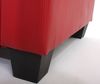 Modular 2er Sofa Couch Lyon Loungesofa Kunstleder 136cm ~ rot Bild 4