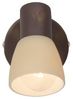 Wandleuchte 'Luca' 1-flammig, braun, 13,5x14,5 cm Bild 4