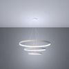 SOLLUX TH. 271 Kronleuchter RIO LED 150W Aluminium weiß L:110cm B:110cm H:150cm 4000K Bild 3