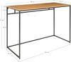 Moderner Schreibtisch / Konsole LEVEN schwarz / natur ca. L100cm Bild 3