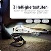 ANSMANN LED Arbeitsleuchte, kompatibel mit 18V Akkupacks, inkl. Adapterplatten für Bosch, Makita, Milwaukee/Dewalt, robuster Baustrahler für Werkstatt, Baustelle 50 Watt, 3 Helligkeitsstufen Bild 5