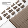 Sonello Plissee Klemmfix ohne Bohren 45x120 cm Braun Faltrollo Plisseerollo Jalousie für Tür & Fenster Blickdicht Sichtschutz Sonnenschutz Fertifplissee Rollo Bild 2